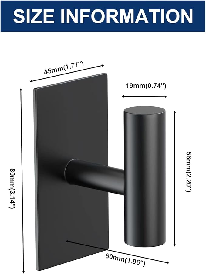 VAEHOLD Wall Adhesive Hooks 2 Pack)
