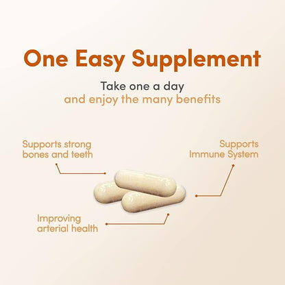 ADK 10-90 Capsules I Vitamin D3 K2 & A, Multivitamin Supplement for Stronger Bones, Teeth & Heart* and Normal Blood Pressure*, High Potency Vitamin ADK with Vitamin D3 10,000 iu