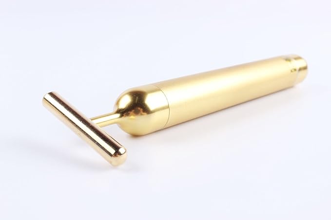 AnHua Beauty Massage 24K Golden Anti-Aging Pulse Skin Care Gold Facial Roller Massage