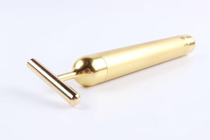 AnHua Beauty Massage 24K Golden Anti-Aging Pulse Skin Care Gold Facial Roller Massage