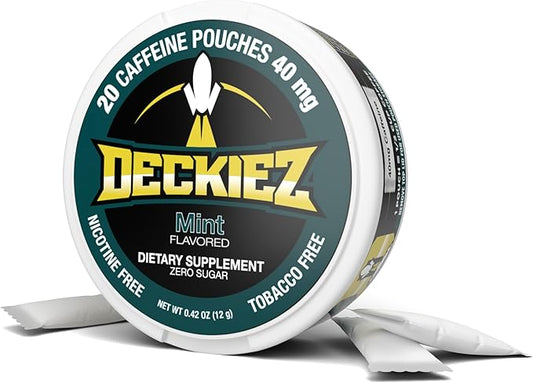 Caffeine Pouches, 1 Can (20 Pouches), Pre Workout Pouches, Coffee Pouches & Energy Drink Alternative, 40mg Caffeine per Pouch, Sugar Free Caffeine Supplement, Mint Flavor