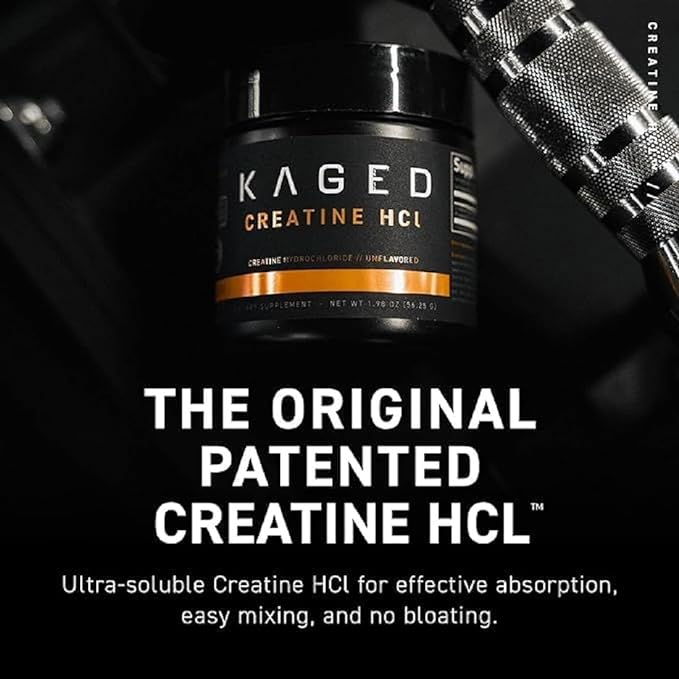 Kaged Creatine HCl Capsules | Unflavored | Muscle Building and Recovery Supplement | Patented Formula | Highly Soluble | Powder in Pill Form | 75 Servings