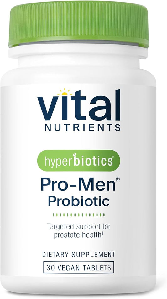 Hyperbiotics Vital Nutrients Pro-Men Probiotics | Shelf-Stable Probiotic for Men | Targeted Support for Prostate Health and Digestive Balance*| Non-GMO | Gluten, Dairy, Soy Free | 30 Tablets