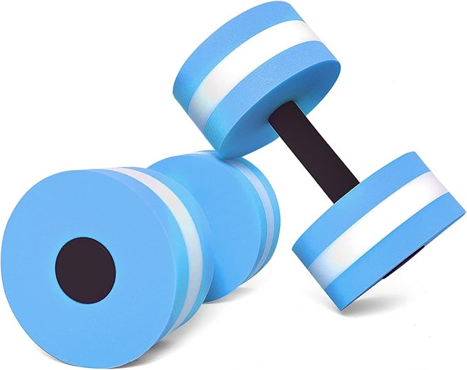 Timoo Aquatic Dumbells Set of 2 Water Dumbells Pool Resistance Water Weight Water Aerobics High-Density EVA-Foam Pool Fitness