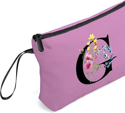 SEAMOON Maid of Honor Friendship Birthday Gifts for Women Her Aunt Sister Bridesmaid Coworkers Bride Personalized Makeup Cosmetic bag with Mirror Mothers Day Christmas Graduation G