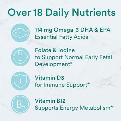 SmartyPants Prenatal Vitamins for Women, Multivitamin Gummies: Omega 3 Fish Oil (EPA/DHA), Biotin, Methylfolate, Vitamin D3, C, Vitamin B12, B6, Vitamin A, K & Zinc, 80 Count (20 Day Supply)