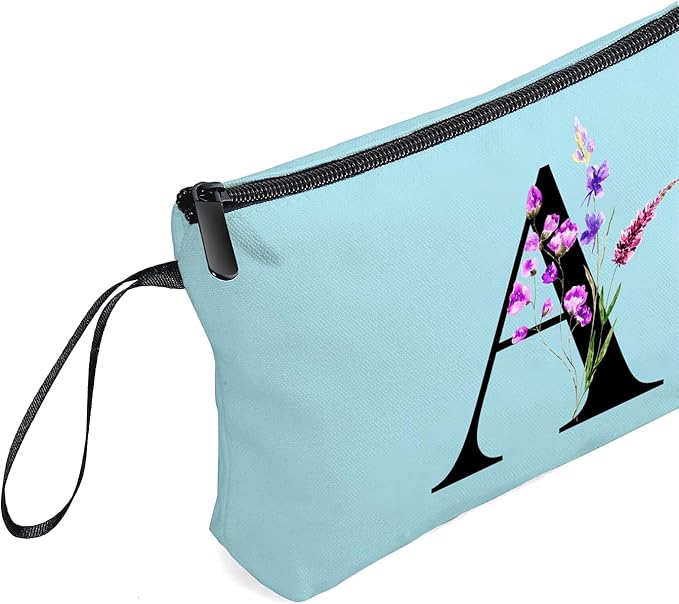 SEAMOON Maid of Honor Friendship Birthday Gifts for Women Her Aunt Sister Bridesmaid Coworkers Bride Personalized Makeup Cosmetic bag with Mirror Mothers Day Christmas Graduation A