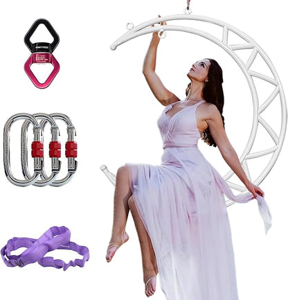 PRIOR FITNESS Aerial Moon Lyra Hoop Set
