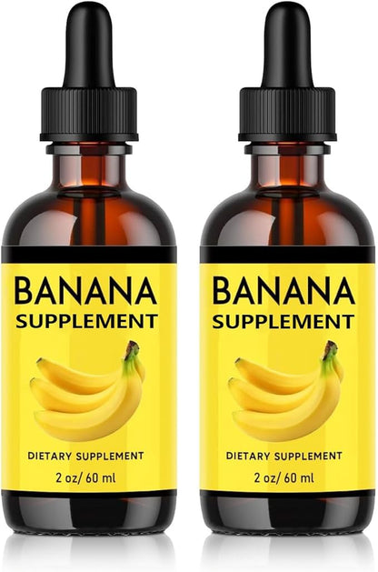 Banana Supplement Liquid Original Banana Extract Liquid for Women Gut Health 2 Pack