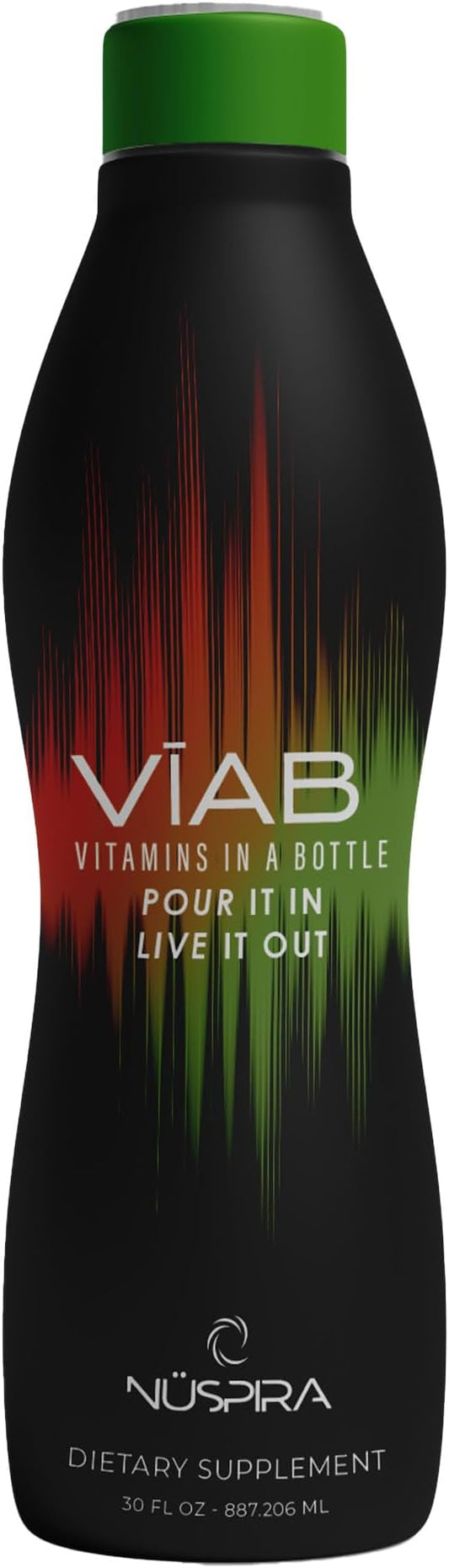 NüSpira VĪAB Liquid Multi-Vitamin - Effortless Wellness for The Whole Family - Potent Blend of Vitamins & Minerals - Easy Absorption & Smooth Taste - for Busy Lifestyles & Sensitive Stomachs - 16oz