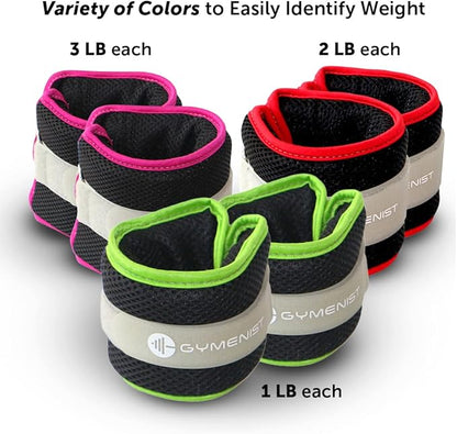 Gymenist Water Proof Ankle Weights With Adjustable Strap