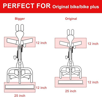 Bike Mat Exercise Bike Mat 12" × 25" (2 (2 mats))
