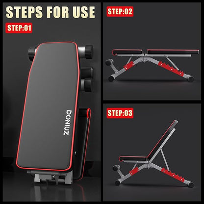 Weight Bench, Adjustable Workout Bench Press Set 750