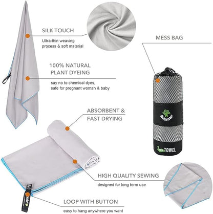 4Monster Camping Towels 3 Size at 1 Pack
