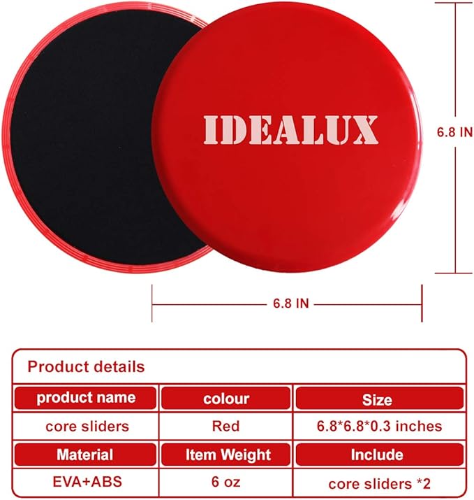 Exercise Sliders, Dual Sided Core Sliders, Work Smoothly (2PCs)…