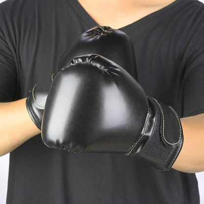 Boxing Gloves, PU Leather Taekwondo Gloves Professional Fighting Children Boxing Training Gloves Thickened Punching Sparring Training Mitts for Kids
