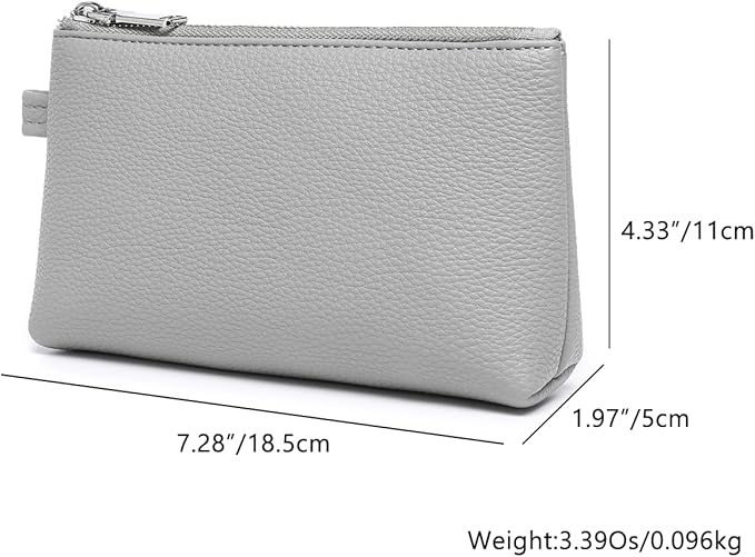 PU Leather Makeup Simple and Convenient Handbag Small Exquisite Storage Bag (Pu/Shark Gray)