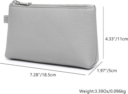 PU Leather Makeup Simple and Convenient Handbag Small Exquisite Storage Bag (Pu/Shark Gray)
