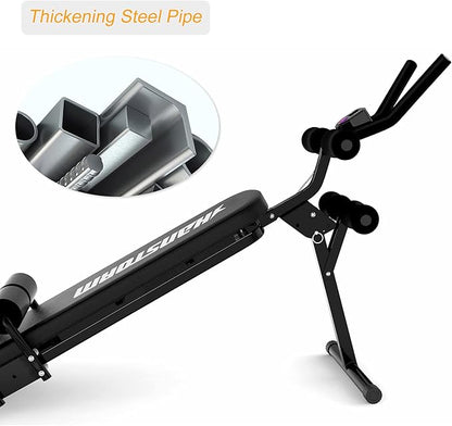 HANSTORM Adjustable Folding Sit Up Bench Workout