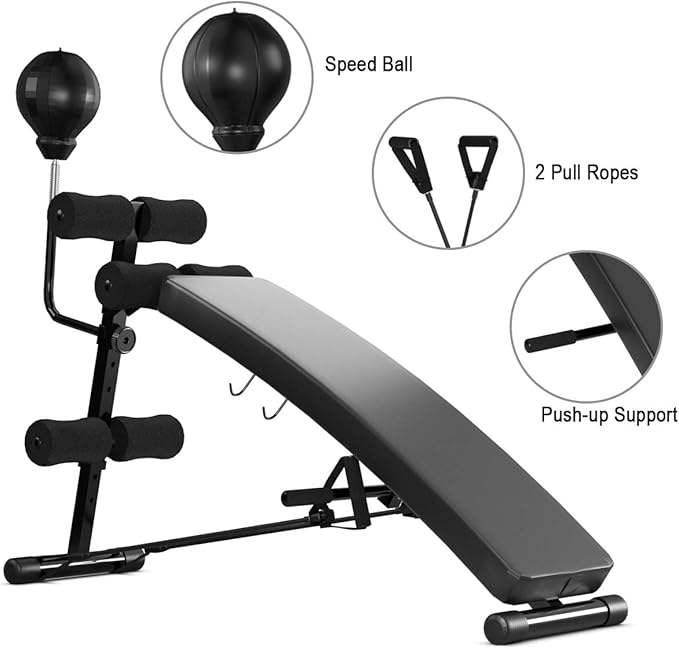 Sit up Bench- SPORFIT Adjustable Decline Bench