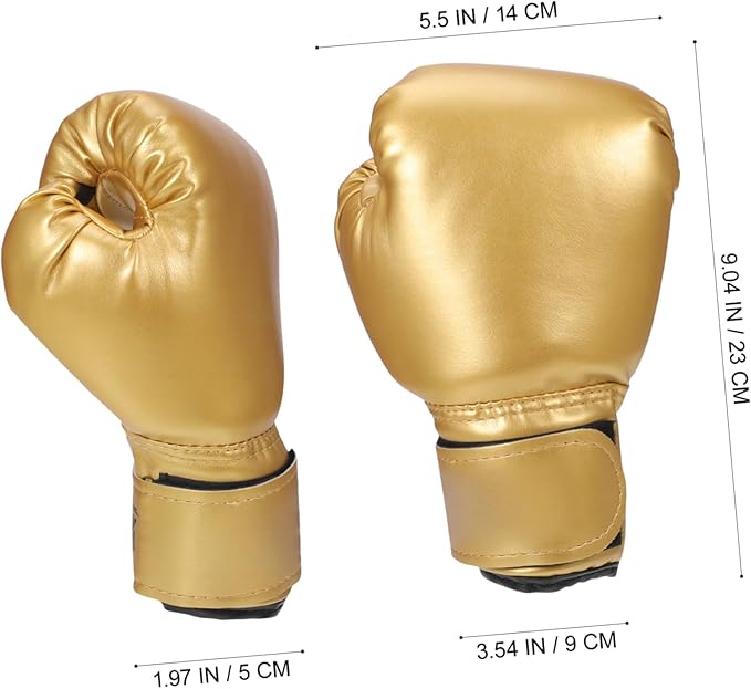 Garneck Kids Boxing Gloves Training Gloves Training Mitts Junior Punch PU Leather Sponge Filled for Toddler and Youth Red