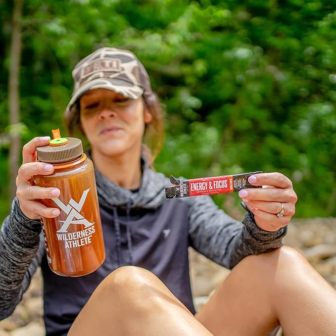 Wilderness Athlete - Energy & Focus | Energy Booster for Women & Men - Energy Drink Mix with Natural Caffeine - Low-Carb, Zero Sugar Energy Drink Powder - 30 Serving Energy Drink Tub (Mango Bango)