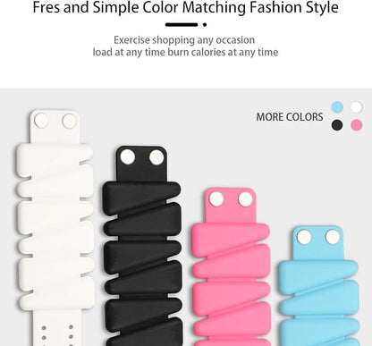 Silicone Wrist Weight Band Wristband(2-PCS Set, 1Lb/pcs S,2Lb/PCS S,2Lb/PCS L)