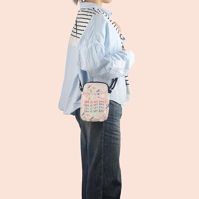 Dermatologist Cosmetic Bag Dermatology Student Graduation Gift SPF Is My BFF Makeup Zipper Pouch for Skin Doctor Dermatology Nurse (SPF Bag)