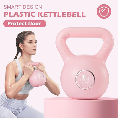 KHTO Kettlebells Fitness Exercise-Pink Strength Training Kettlebell Sets