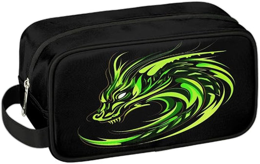 Fire Dragon Hanging Toiletry Bag for Boy Men,Travel Cosmetic Bag,Waterproof Makeup Bag,Approved Hygiene Bag Shave Dopp Kit Organizer for Toiletries Shower Bathroom Carry-on Accessories Gifts