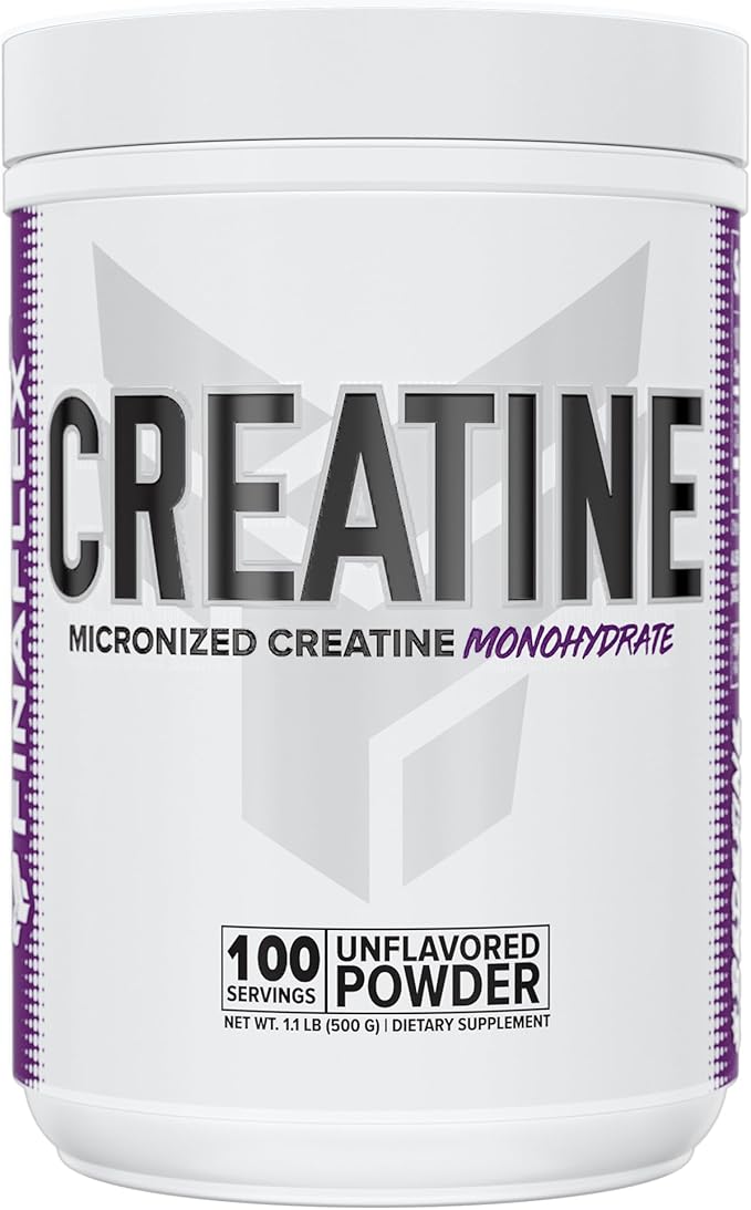 FINAFLEX PURE CREATINE, Unflavored - 500G - Promotes Muscular Strength, Size & Performance - 100% Pure, Micronized Creatine Monohydrate - 100 Servings.