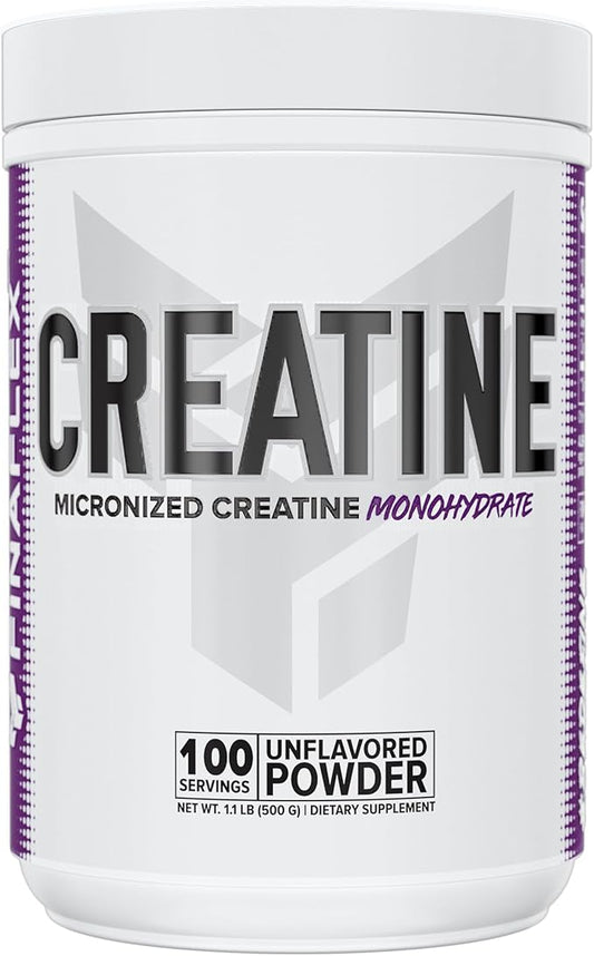 FINAFLEX PURE CREATINE, Unflavored - 500G - Promotes Muscular Strength, Size & Performance - 100% Pure, Micronized Creatine Monohydrate - 100 Servings.