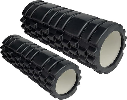 Foam Roller High Density Exercise Roller for Deep (2 Black)