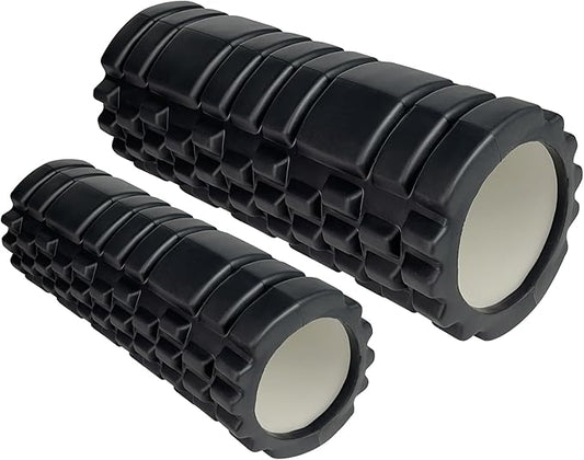 Foam Roller High Density Exercise Roller for Deep (2 Black)