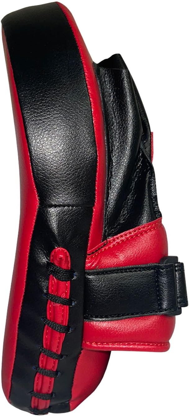 Ringside Curved Boxing MMA Punch Mitts (Pair) Red, 10.5"