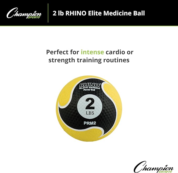 Champion Sports Rhino Elite Medicine Ball - In