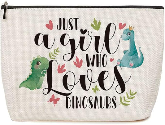 Dinosaur Gifts for Adults Makeup Bag, Decor Birthday Christmas Gifts for Women Her Friends Dinosaur Makeup Bag Lovers Animal Lover