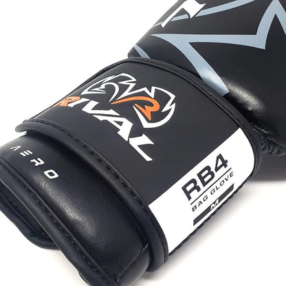 RIVAL Boxing RB4 Econo Bag Gloves, Hook and Loop Closure - Synthetic PU Outer Shell for Extra Durability and Performance