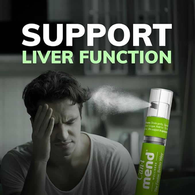 Post Party Relief | 6 Pack - 180 Servings | Fast Acting Oral Spray | Natural Liver Support | Multi Vitamins A, E, B6 | Immune Support | After Drink Remedy | Can I Mend