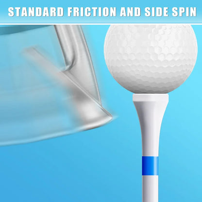 CHAMPKEY Premium Wood Golf Tees 200 Count - 3 Line Marking System Golf Wood Tees - Achieve Consistent and Long Distance Shot