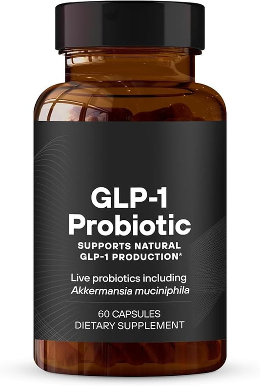 60 PCS GLP-1 Probiotic - AFU Multi-Strain Probiotic + Prebiotic, Naturally Support GLP-1 Production, Delayed Release, Third-Party Tested, for Men & Women 60 Servings (Pack of 1)