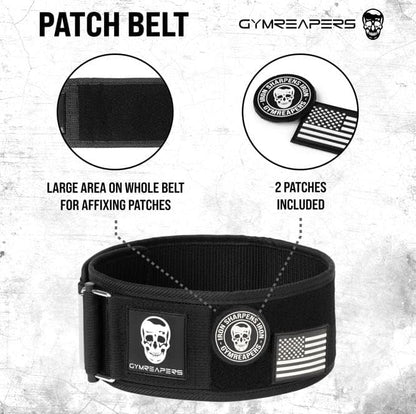 Gymreapers Quick Locking Weightlifting Belt for Bodybuilding 4 Inch
