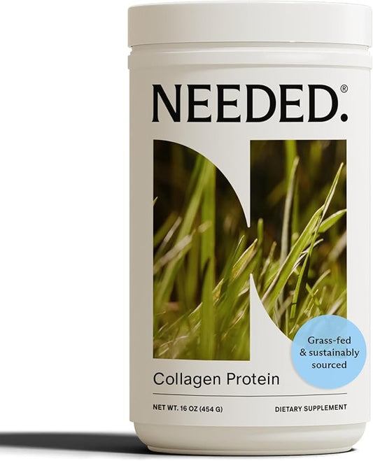 Needed. Expertly-Formulated & Tested Prenatal Hydrolyzed Collagen Protein Powder for Pregnancy, Breastfeeding, & Postpartum | Grass-fed, Pasture-Raised, Hormone-Free | 1lb