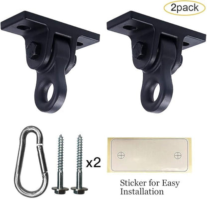 Heavy Duty Black Swing Hangers Screws Bolts Included 5000 lb 2 Pack
