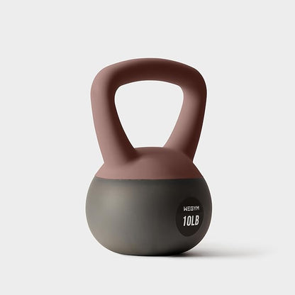 Soft Kettlebells with Cushioned Impact-Resistant Base and Anti-Slip