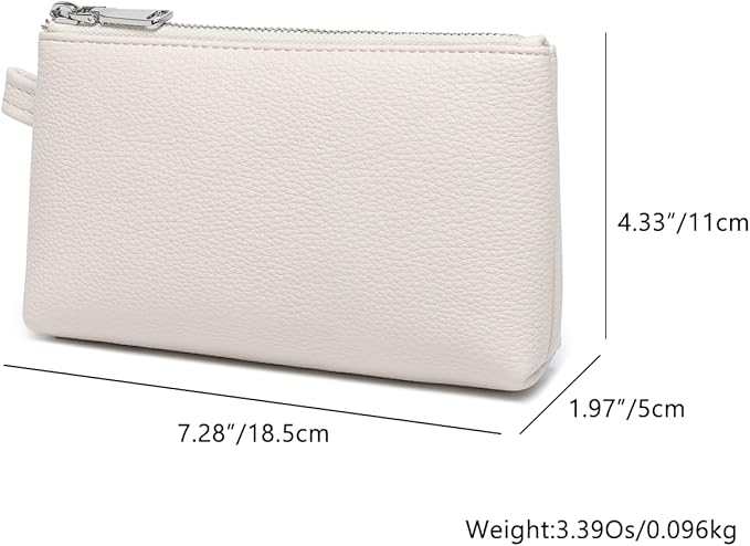 PU Leather Makeup Simple and Convenient Handbag Small Exquisite Storage Bag (Pu/French Oak)