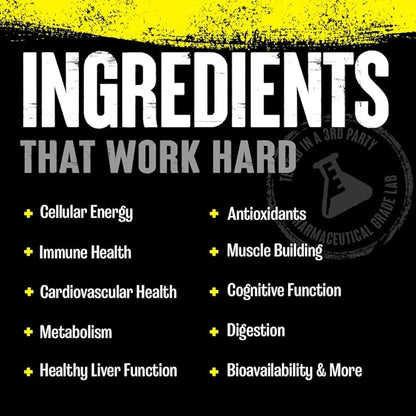 Animal Pak - Vitamin Powder with Zinc, Magnesium, Amino Acids and More - Digestive Health, Immune Booster and Focus Support - Multivitamin for Men and Women - Spectra and 85+ Nutrients - 60 Scoops