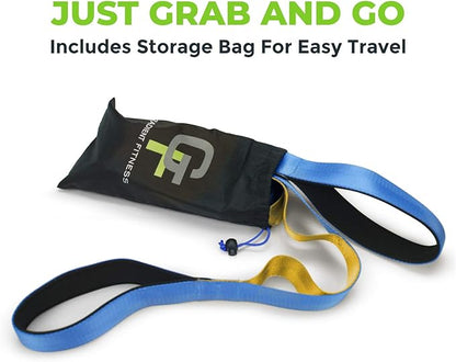Gradient Fitness Stretching Strap for Physical Therapy 12 Multi-Loop 1.5" W 8' L,