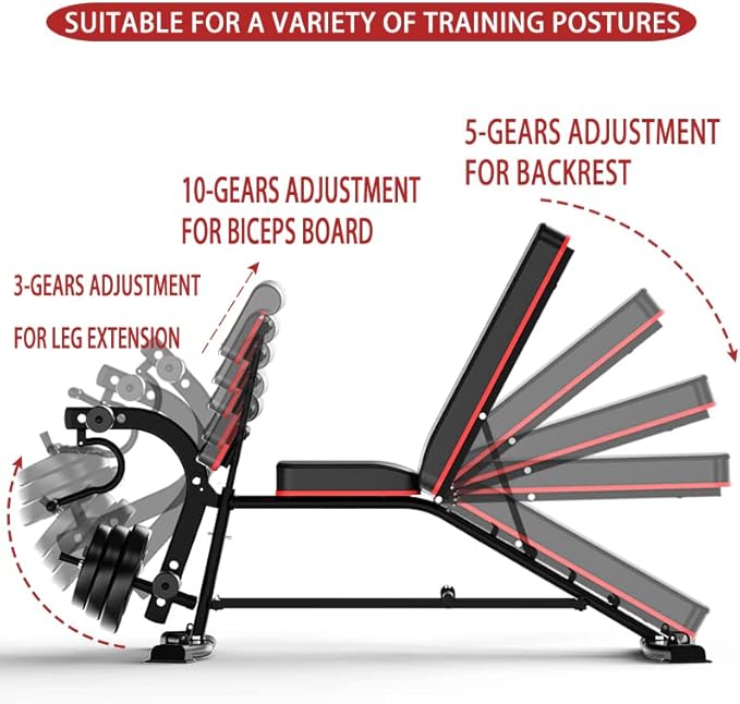 Utility Weight Bench with Leg Extension - Multi-Position