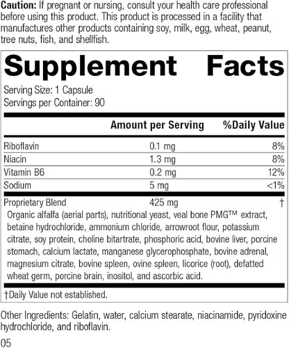 Standard Process Ostarplex - Whole Foods Bone Health and Bone Support, Liver Support with Betaine Hydrochloride, Soy Protein, Arrowroot Flour, Ammonium Chloride, Alfalfa, and More - 90 Capsules